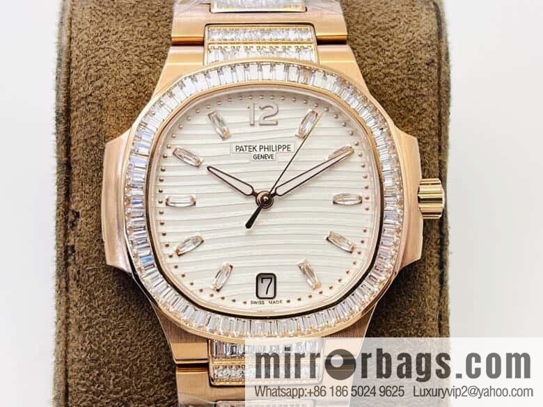 PP Patek Philippe customized 9015 to 324 S automatic integrated winding mechanical movement 7014 Ladies Nautilus limited edition series watch