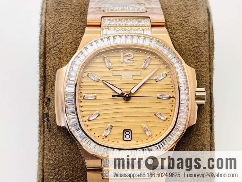 PP Patek Philippe customized 9015 to 324 S automatic integrated winding mechanical movement 7014 Ladies Nautilus limited edition series watch