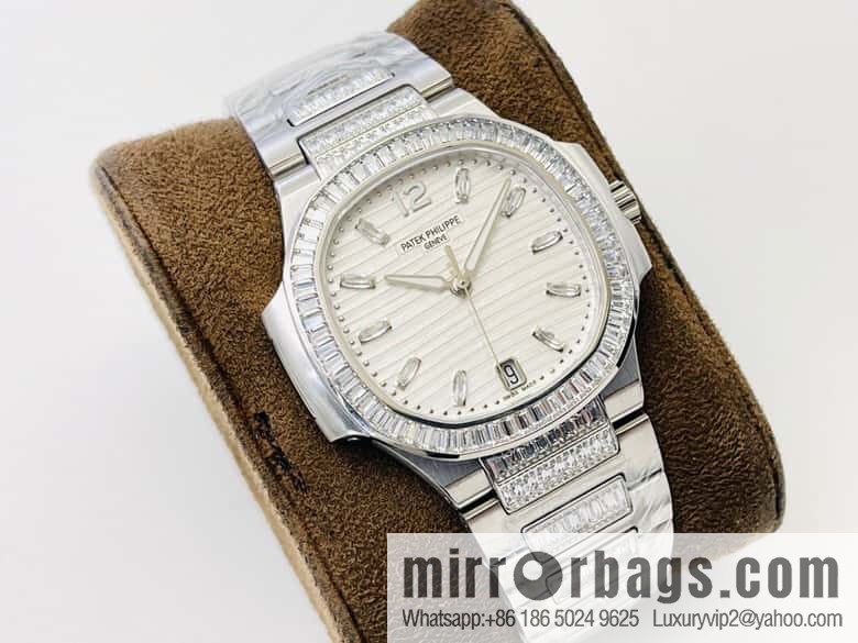 PP Patek Philippe customized 9015 to 324 S automatic integrated winding mechanical movement 7014 Ladies Nautilus limited edition series watch