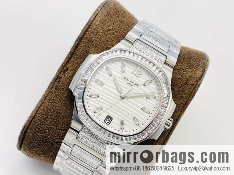 PP Patek Philippe customized 9015 to 324 S automatic integrated winding mechanical movement 7014 Ladies Nautilus limited edition series watch