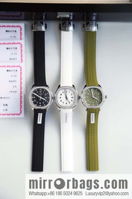 Exclusively launched, the new Patek Felix AQUANAUT series dial is inlaid with 48 vs2.0 real diamonds, about 1.2 carats, the original Swiss quartz movement, the watch size is 38mm