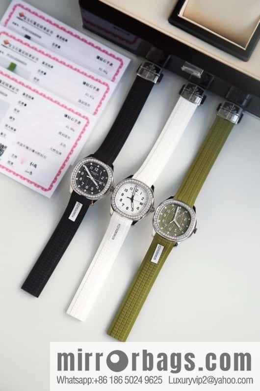 Exclusively launched, the new Patek Felix AQUANAUT series dial is inlaid with 48 vs2.0 real diamonds, about 1.2 carats, the original Swiss quartz movement, the watch size is 38mm