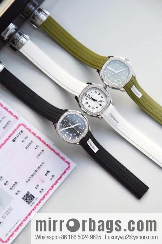 Exclusively launched, the new Patek Felix AQUANAUT series dial is inlaid with 48 vs2.0 real diamonds, about 1.2 carats, the original Swiss quartz movement, the watch size is 38mm