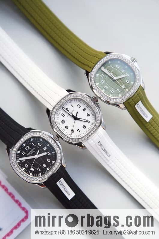 Exclusively launched, the new Patek Felix AQUANAUT series dial is inlaid with 48 vs2.0 real diamonds, about 1.2 carats, the original Swiss quartz movement, the watch size is 38mm