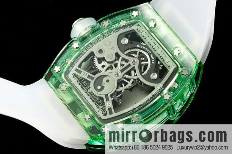 RICHARD MILLE Panda Eats Golden Bamboo, Crystal RM26-01 Tourbillon Watch