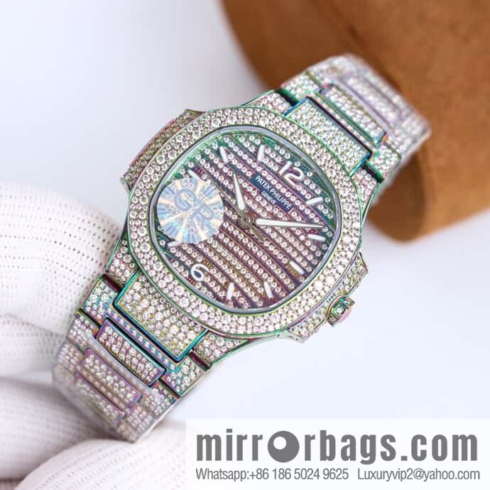 GR spends a lot of money to create a classic timepiece - Patek Philippe 7118 Ladies Nautilus, full of diamonds limited edition 324 S automatic integrated mechanical movement watch