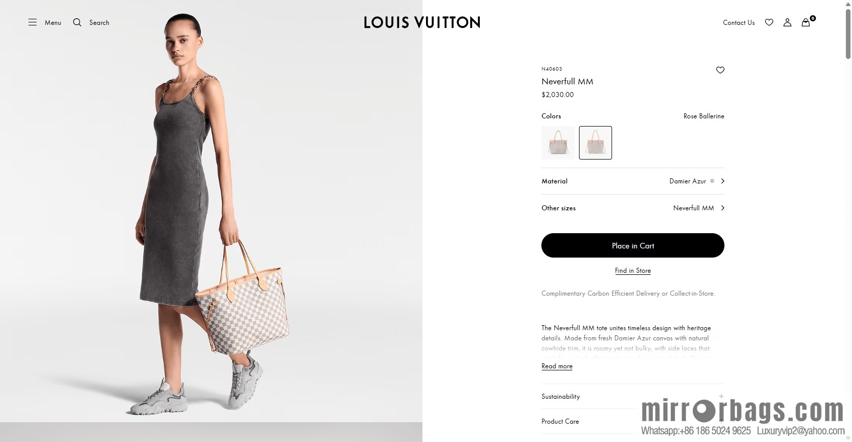 LV N40603 Neverfull MM