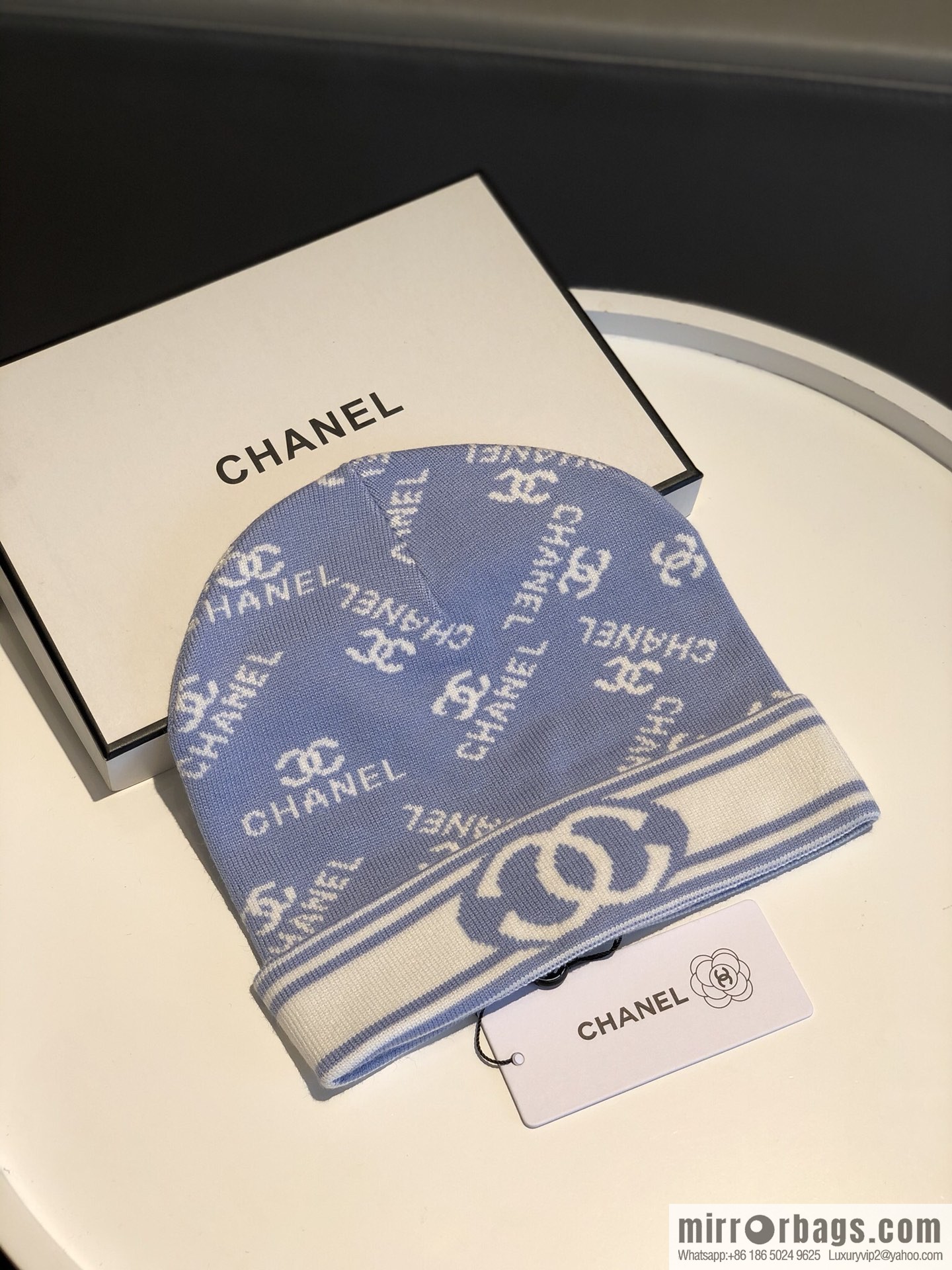 Chanel simple atmosphere Japanese wool knitted hat