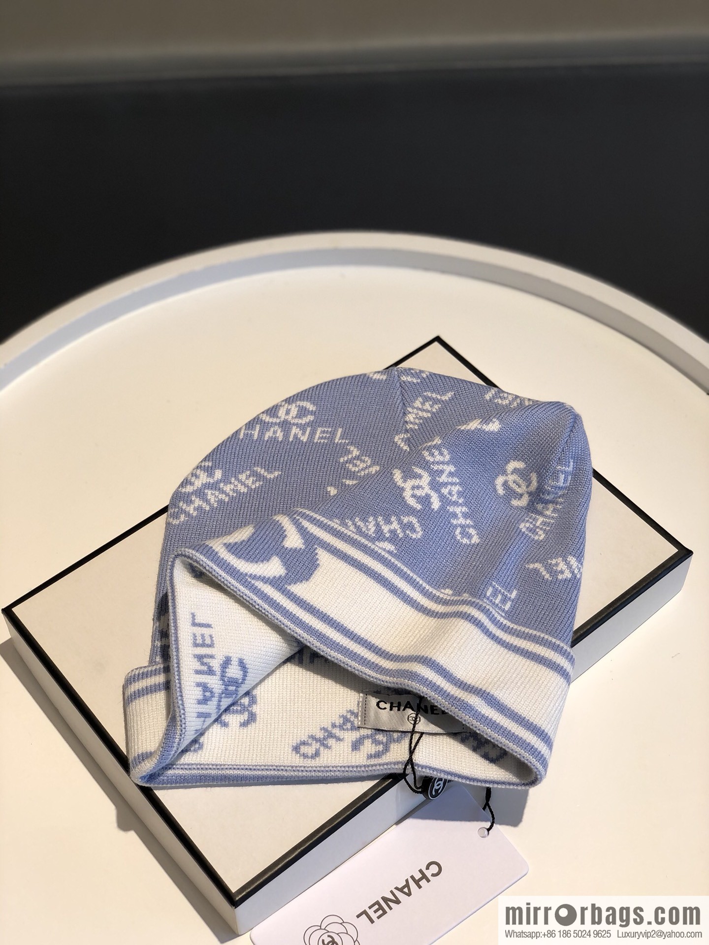 Chanel simple atmosphere Japanese wool knitted hat