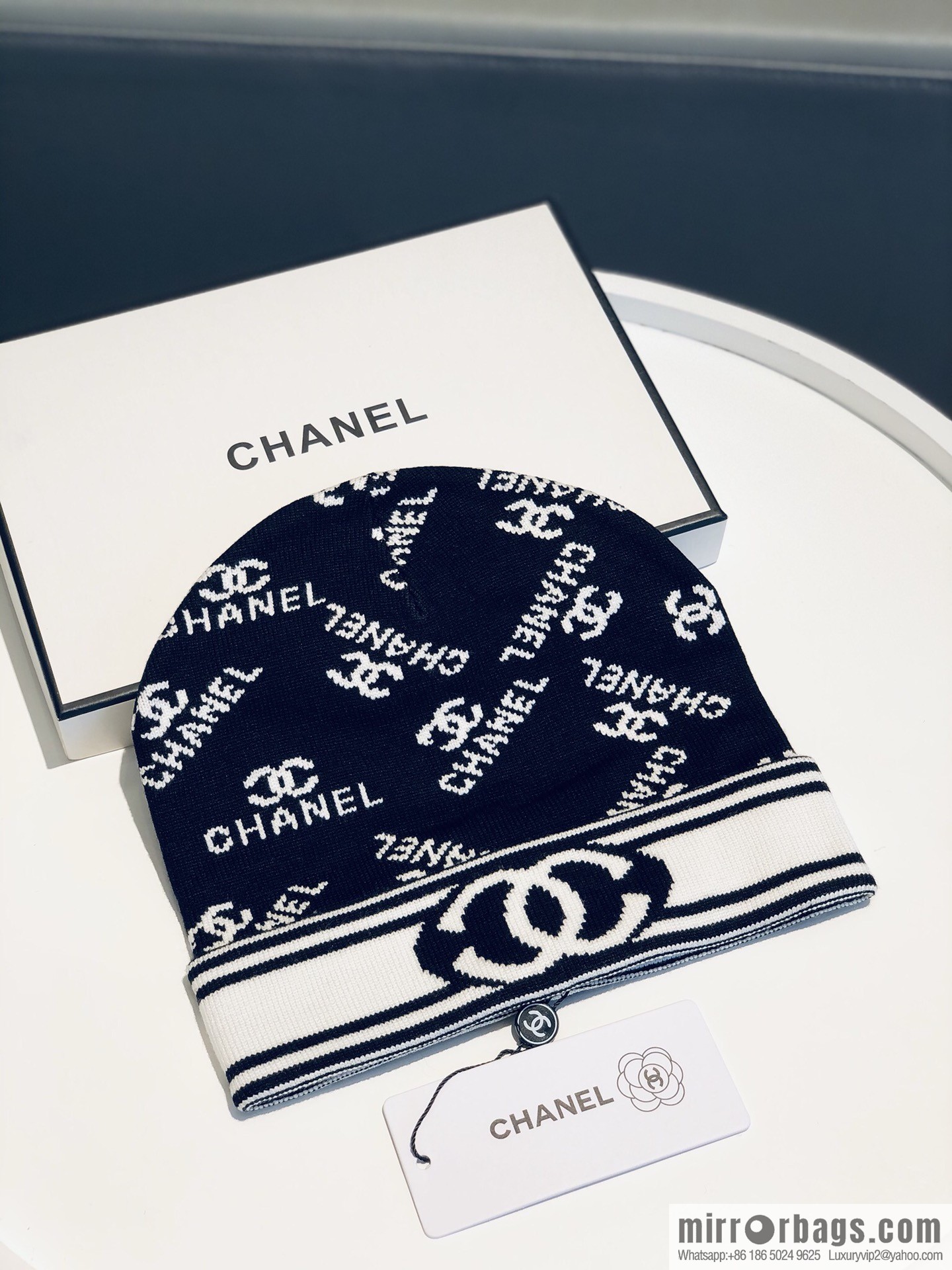 Chanel simple atmosphere Japanese wool knitted hat