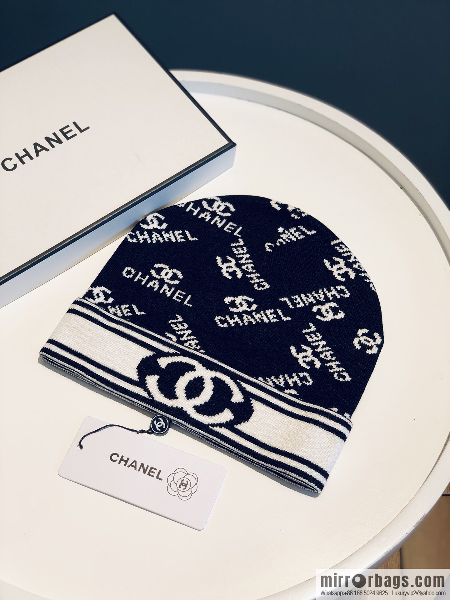 Chanel simple atmosphere Japanese wool knitted hat