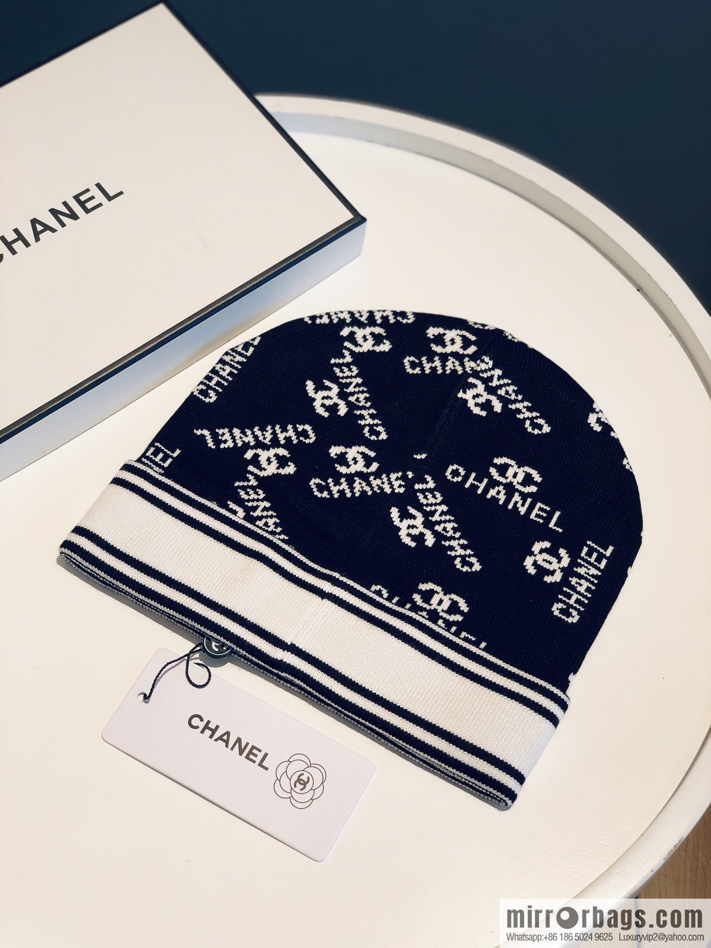 Chanel simple atmosphere Japanese wool knitted hat