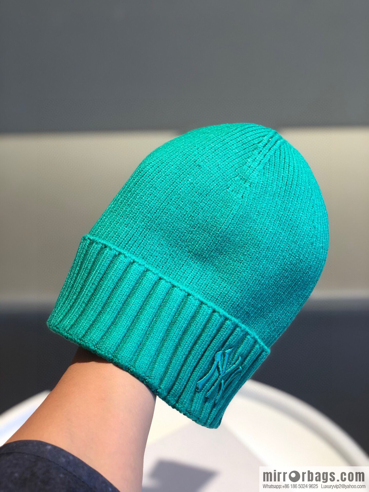 MLB-NY Plush thermal wool knitted hat