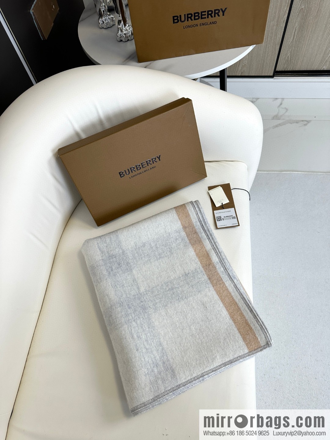 Burberry, cashmere double-sided cape