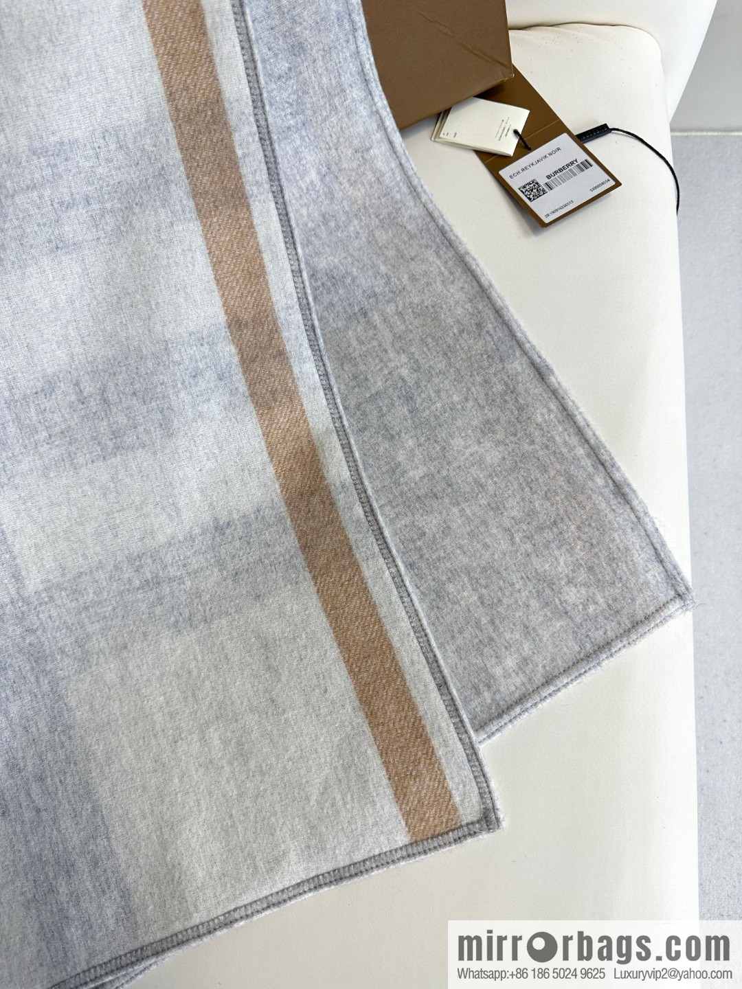 Burberry, cashmere double-sided cape