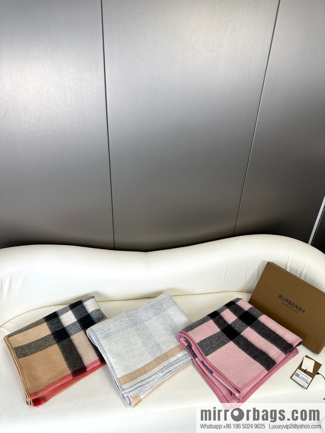 Burberry, cashmere double-sided cape