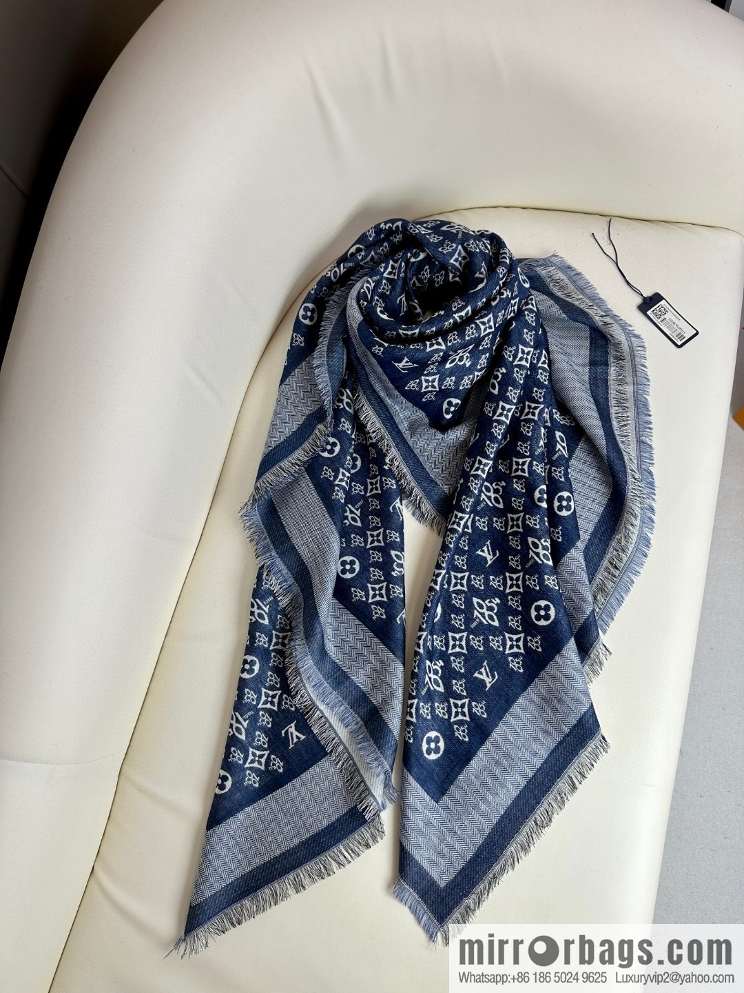 LV 2023 new 1854 cashmere square scarf