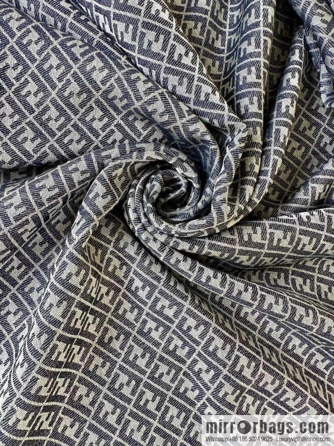 FENDI mulberry silk + lamb wool blend material, new square towel