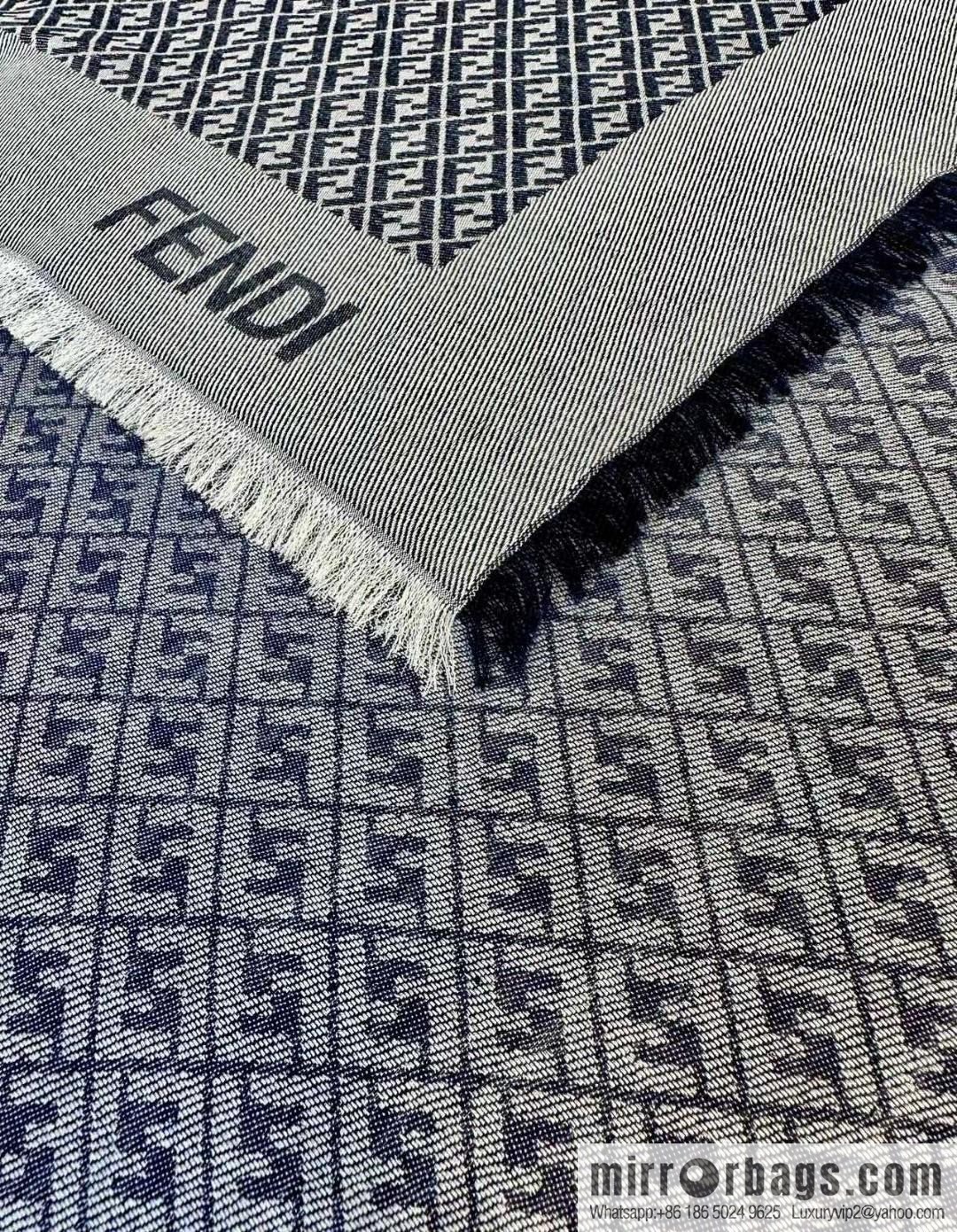 FENDI mulberry silk + lamb wool blend material, new square towel