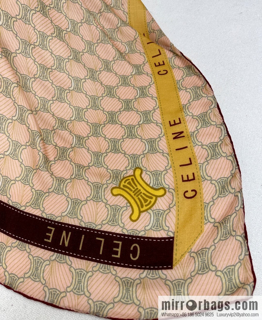 CELINE Arc de Triomphe, cashmere square scarf