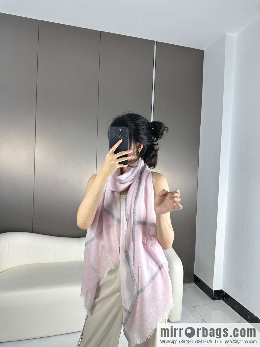CHANEL 2023 latest color cashmere long towel