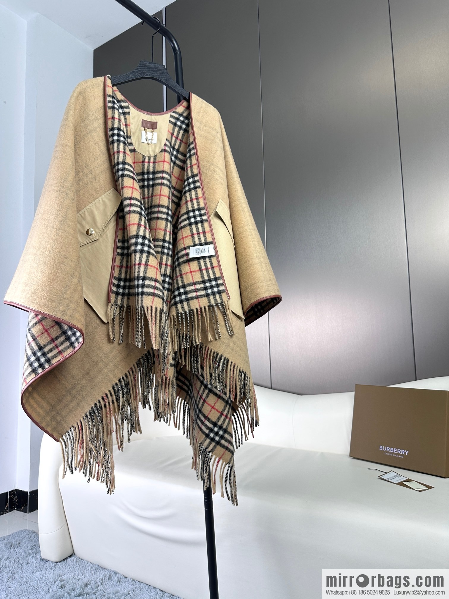 Burberry, limited edition cape shawl