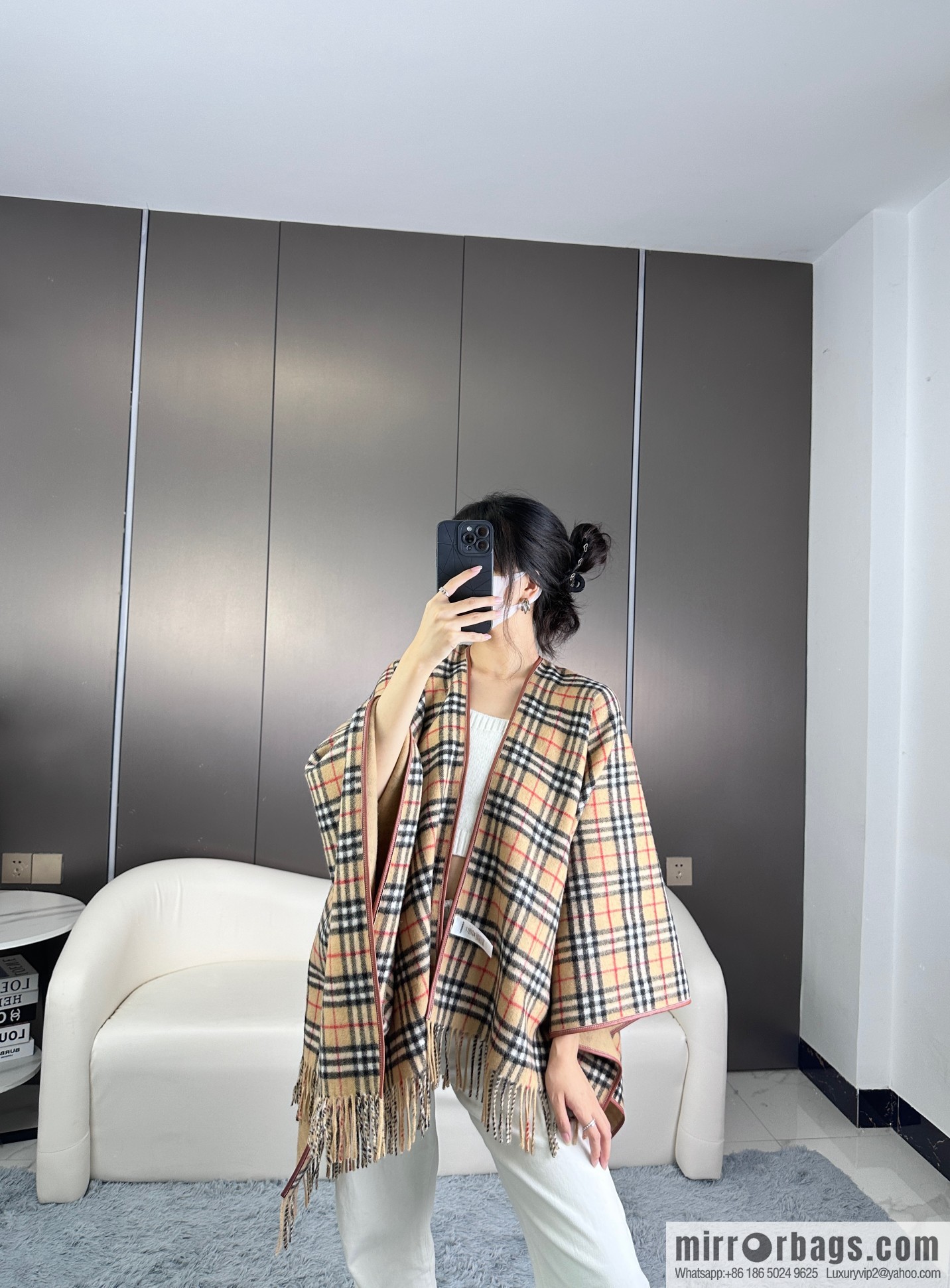 Burberry, limited edition cape shawl