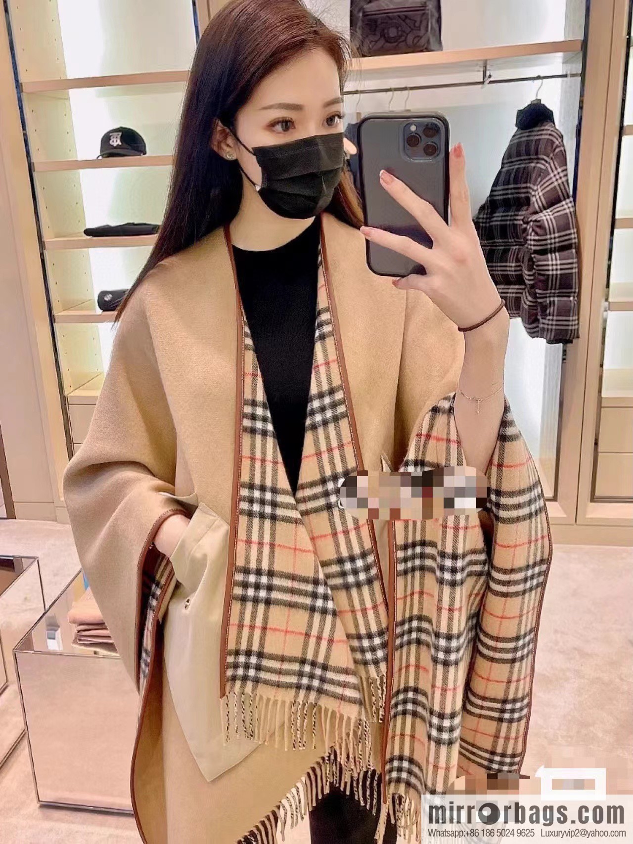 Burberry, limited edition cape shawl