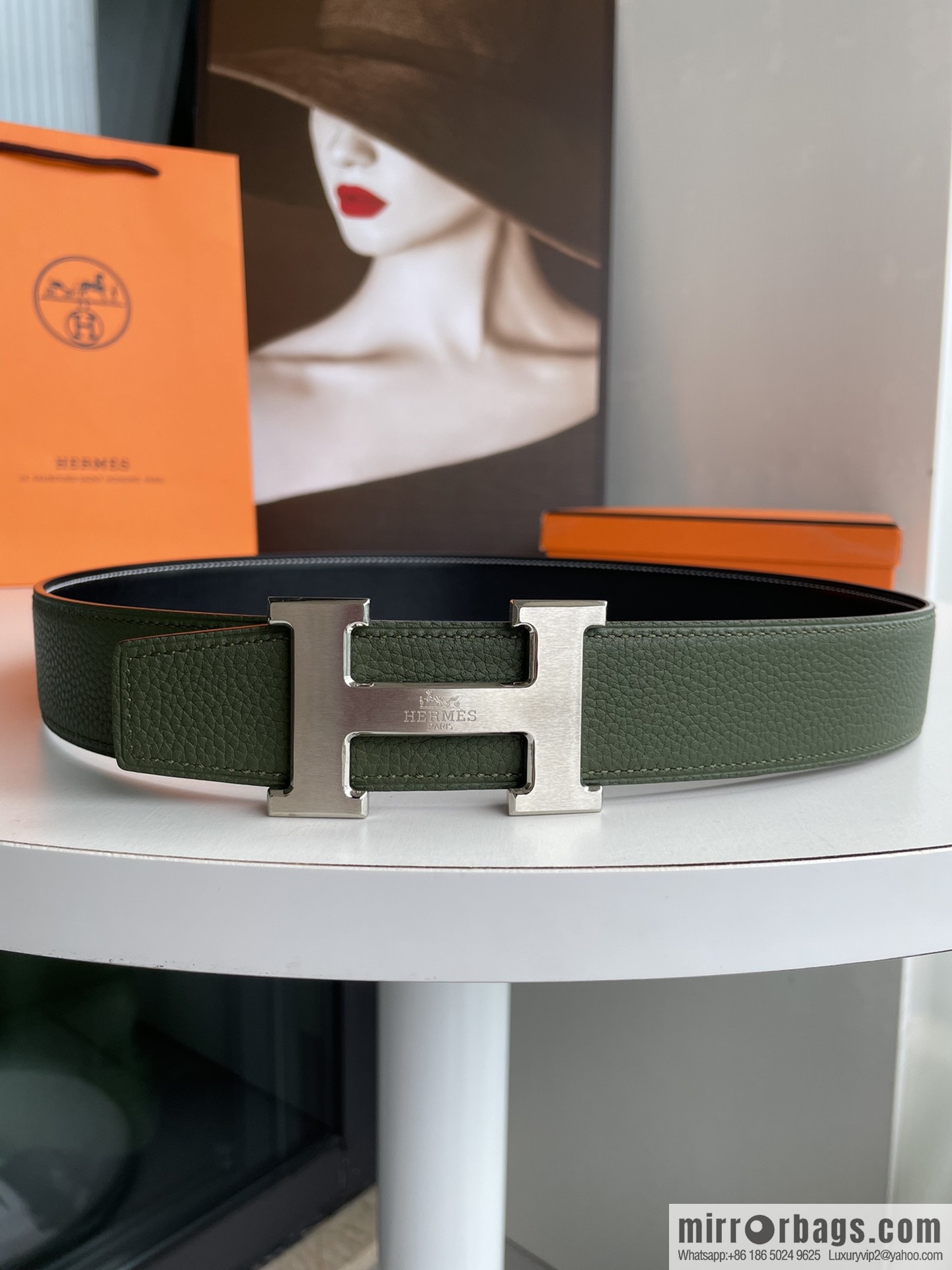 Hermes 2021 New Element Elegant Men's 3.8cm Belt