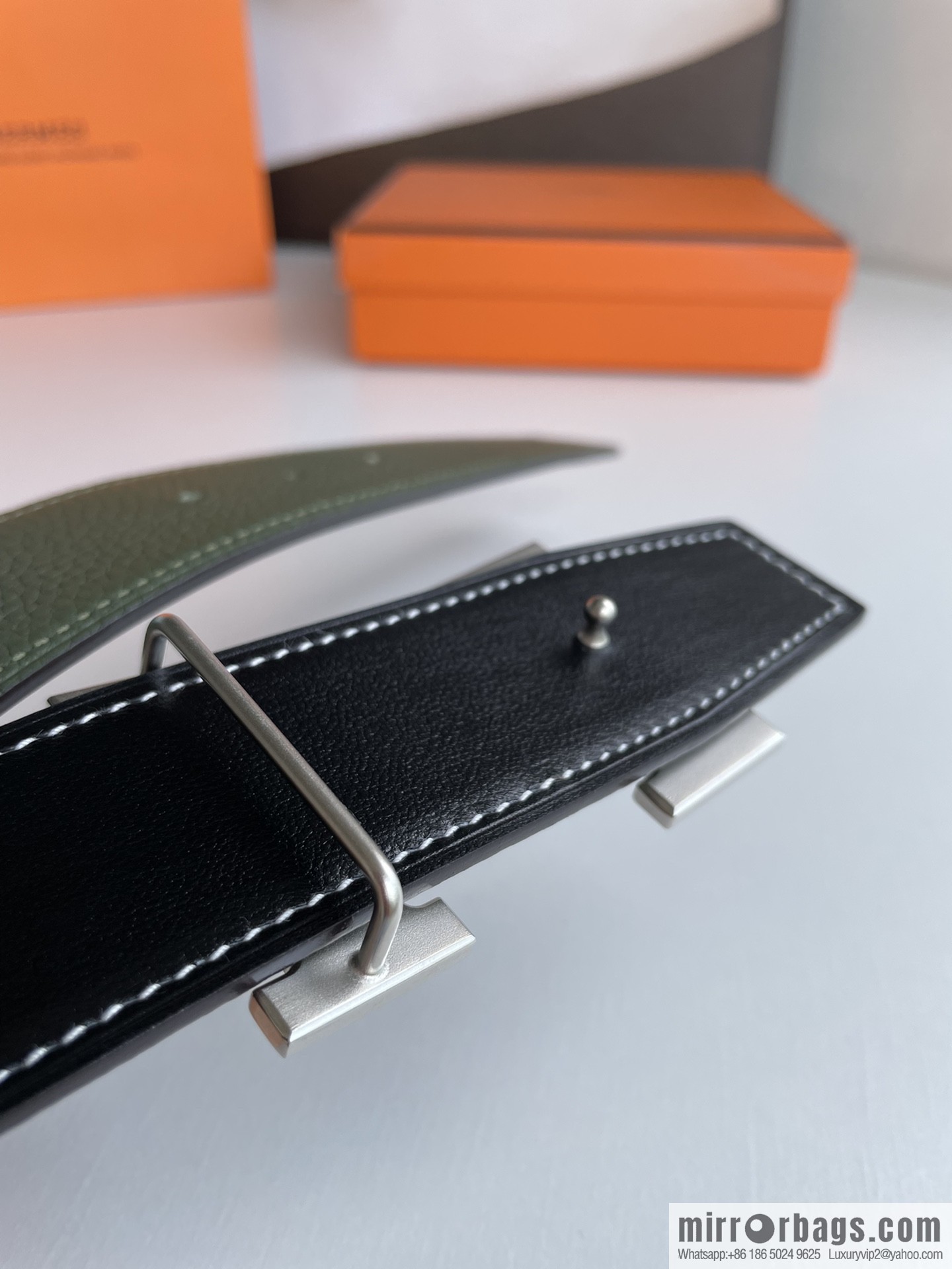 Hermes 2021 New Element Elegant Men's 3.8cm Belt