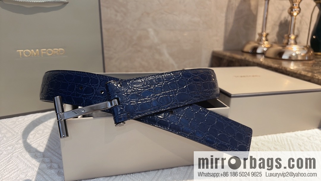 TOMFORD Tom Ford, Men's T-Buckle Double-Sided Belt 4.0cm