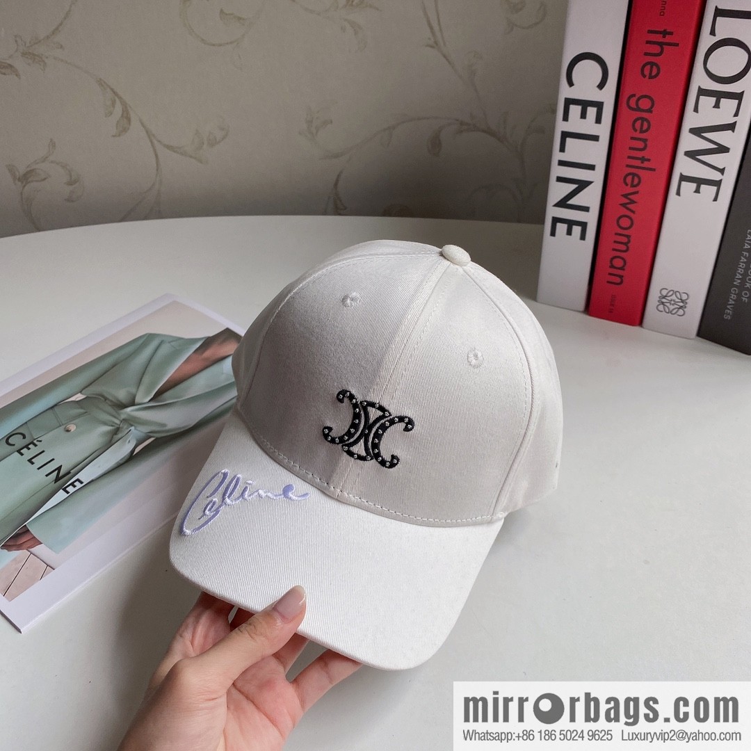 CELINE spring and summer new letter embroidered baseball cap