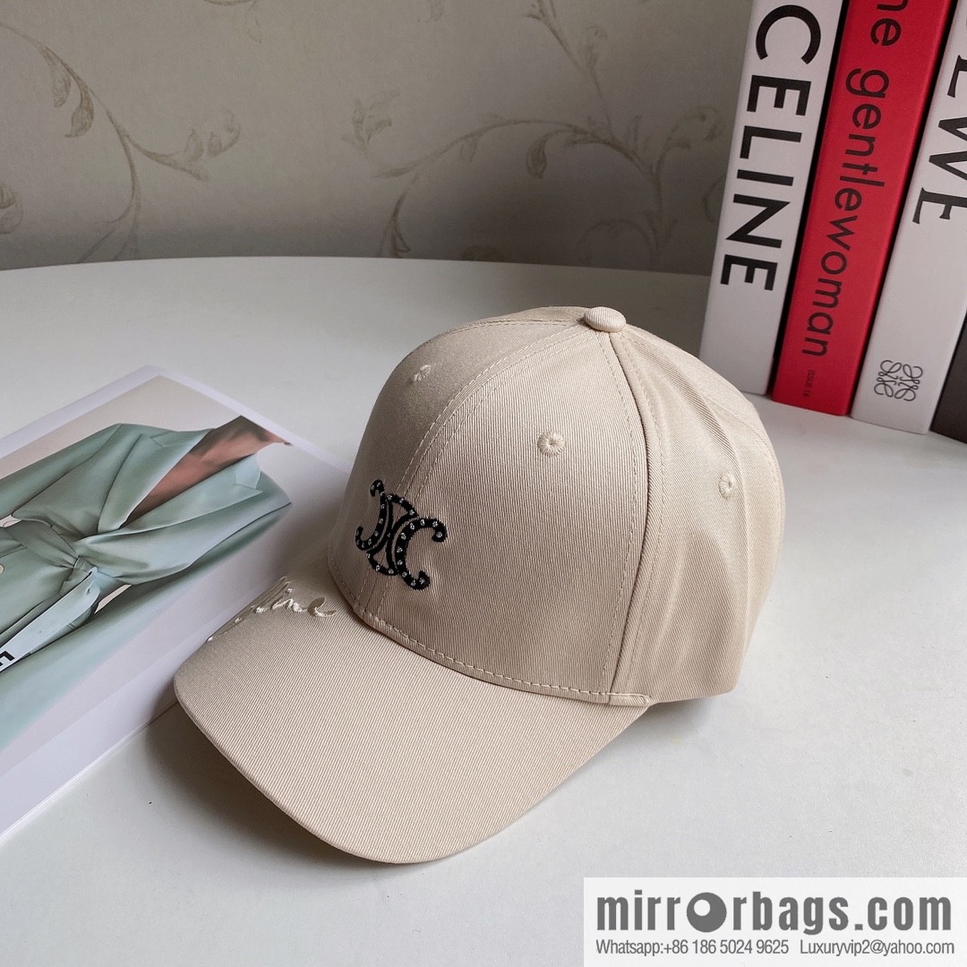 CELINE spring and summer new letter embroidered baseball cap