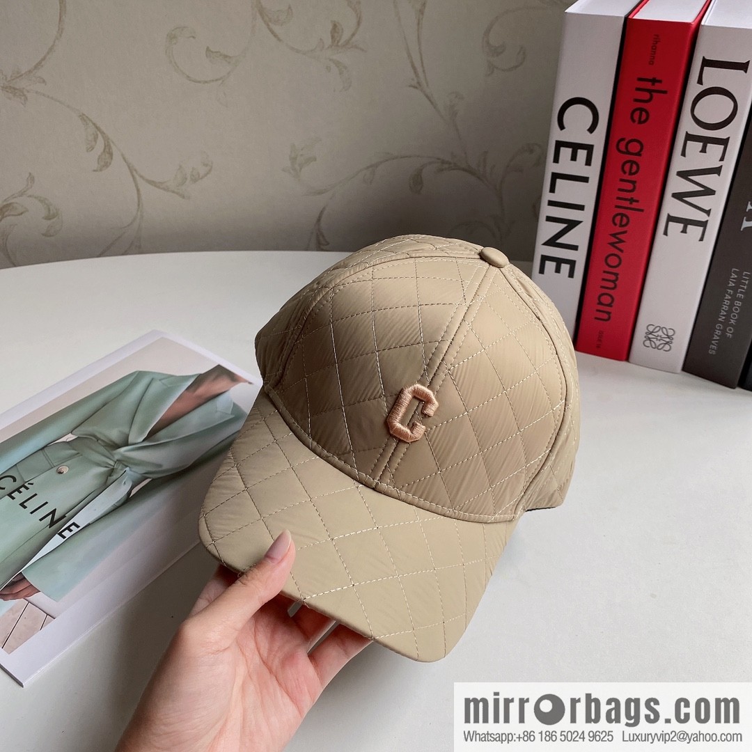 CELINE checked baseball cap