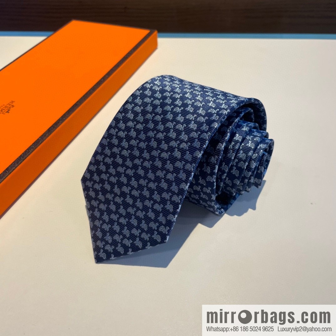 Hermes 100% Premium Twill Silk Men's Tie