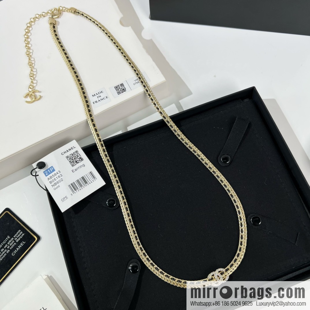 New ☑️ Chanel double c black leather rope waist chain