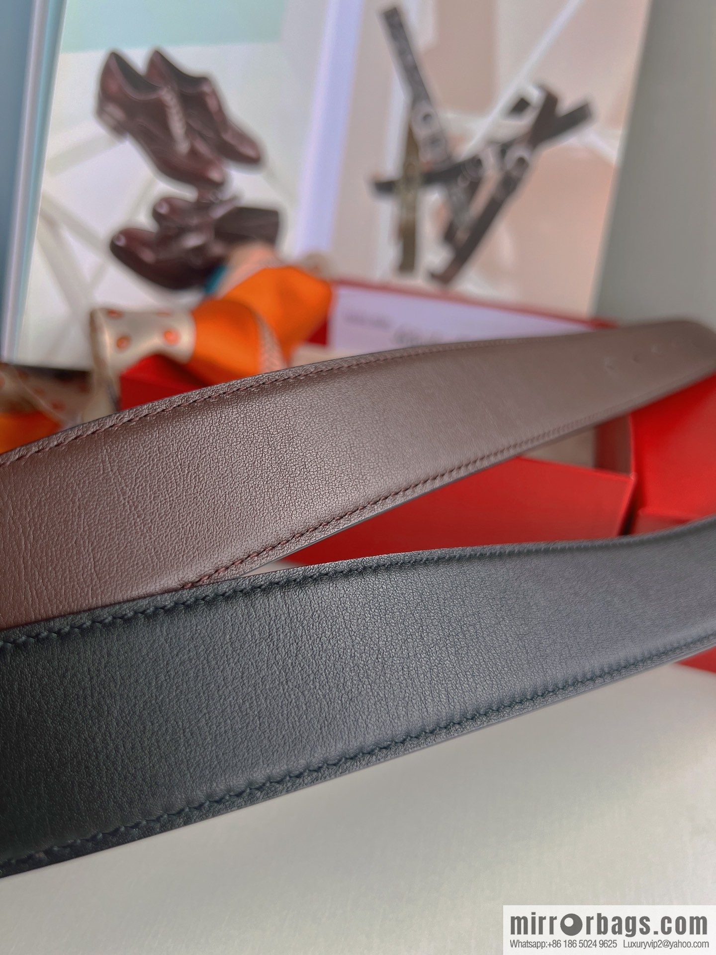 Ferragamo Ferragamo, boutique 8-character counter version metal buckle men's 3.5cm belt