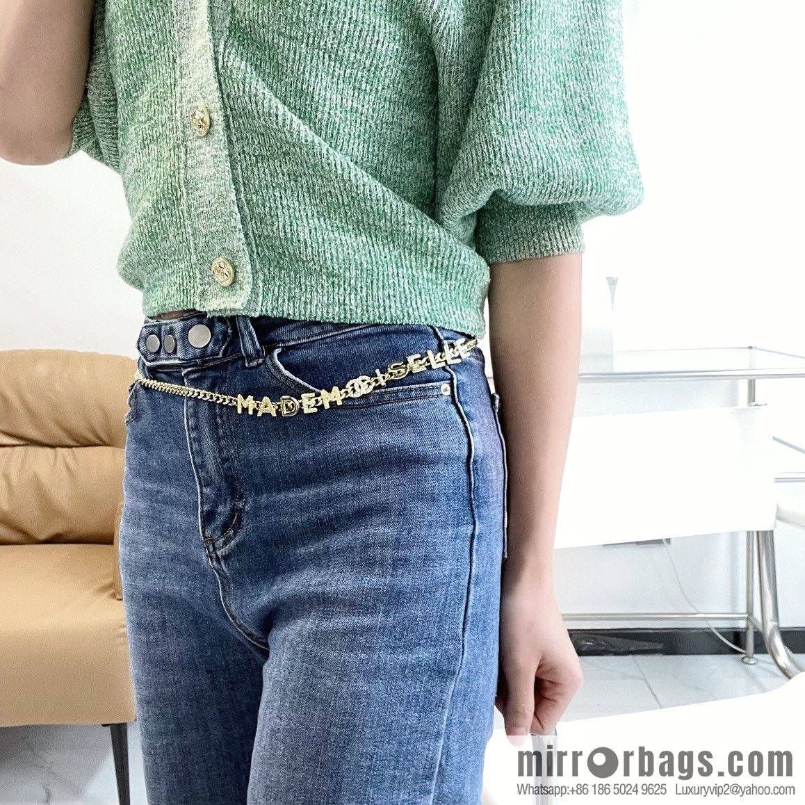 New ☑️ Chanel double c letter waist chain belt