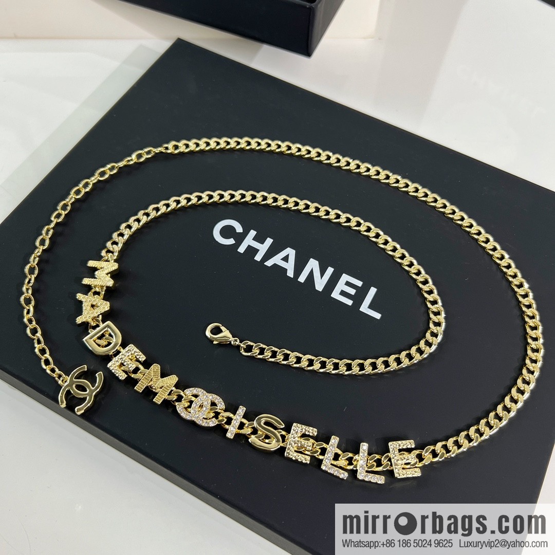 New ☑️ Chanel double c letter waist chain belt