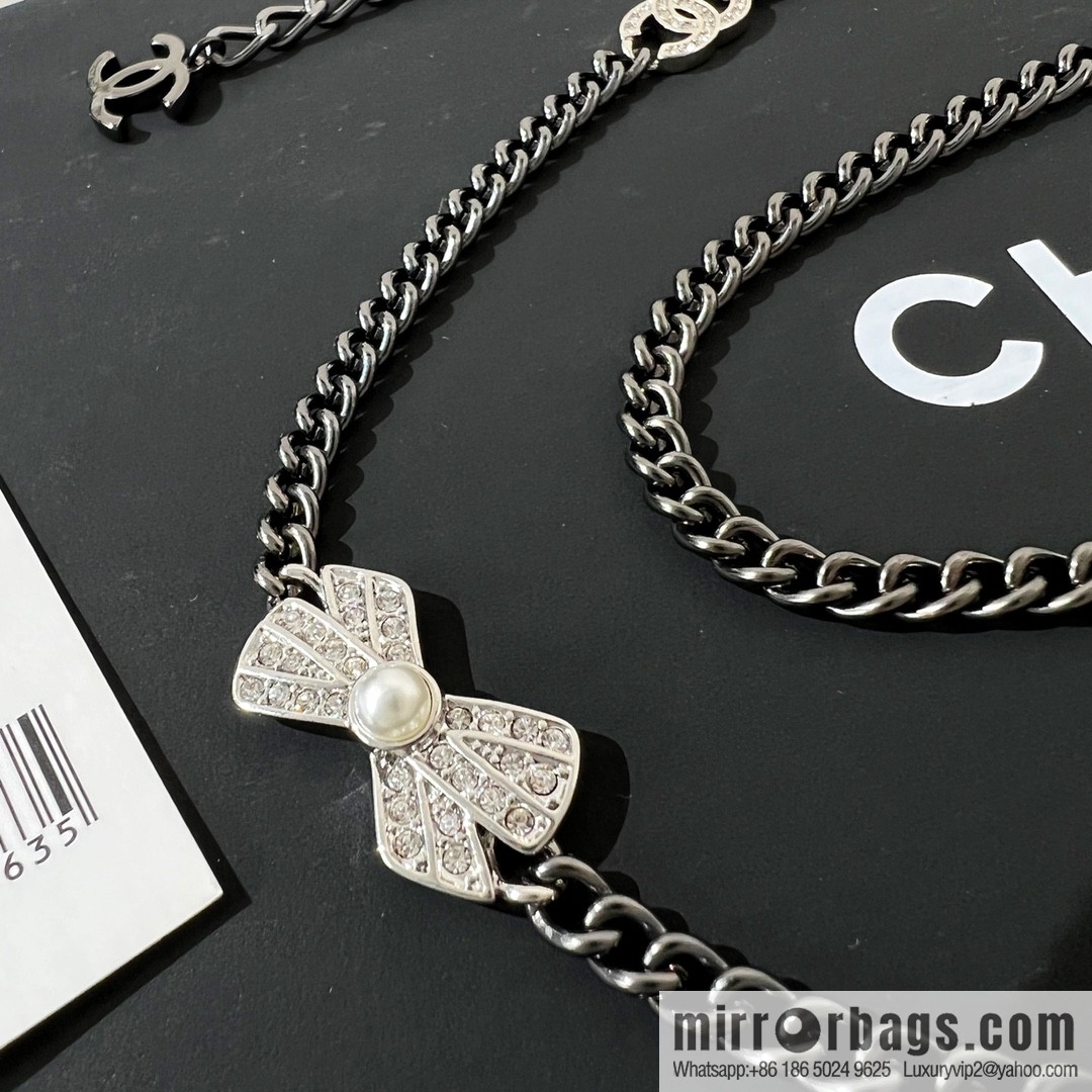 New ☑️ Chanel choker gun black belt belt chain