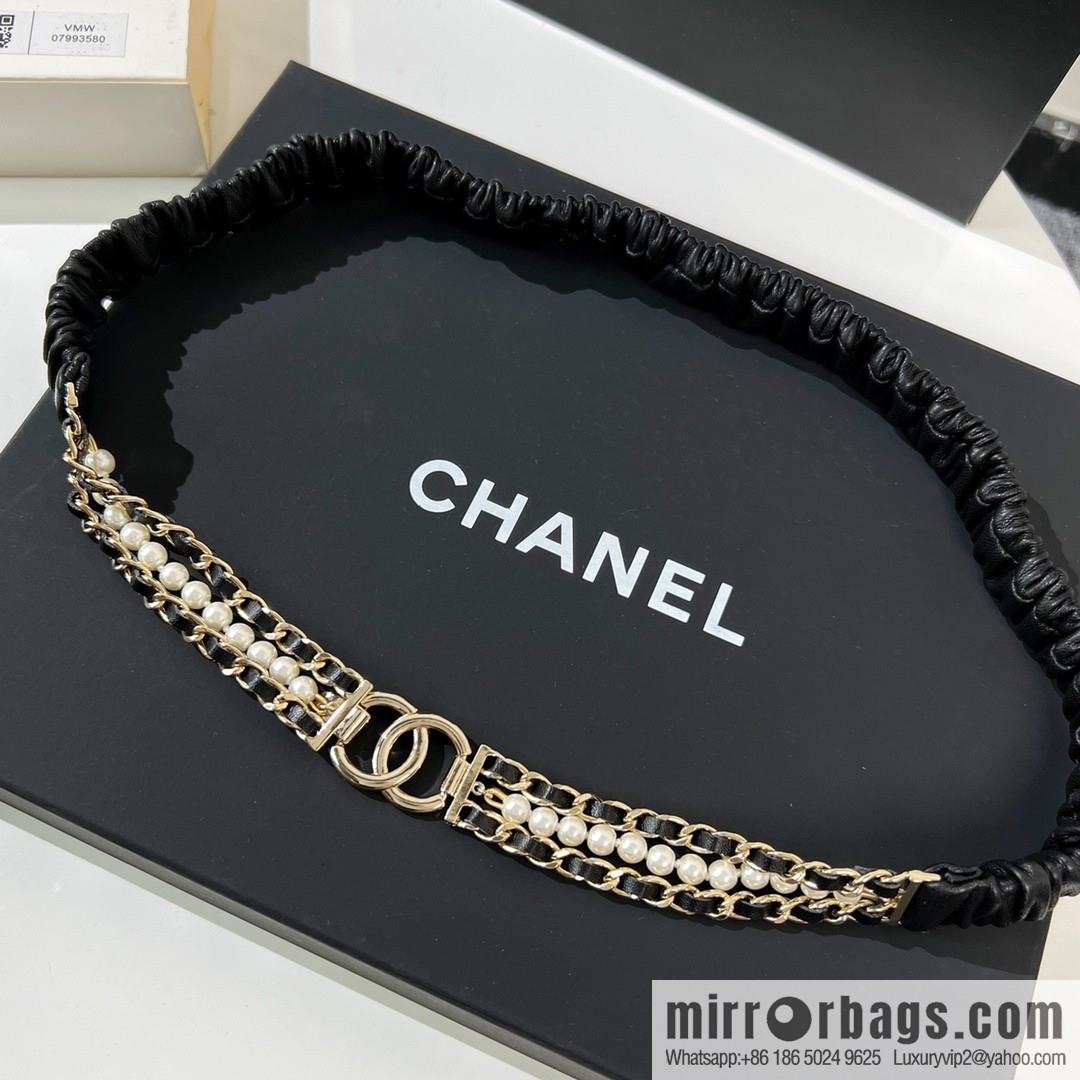 New ☑️ Chanel double c lambskin belt belt chain
