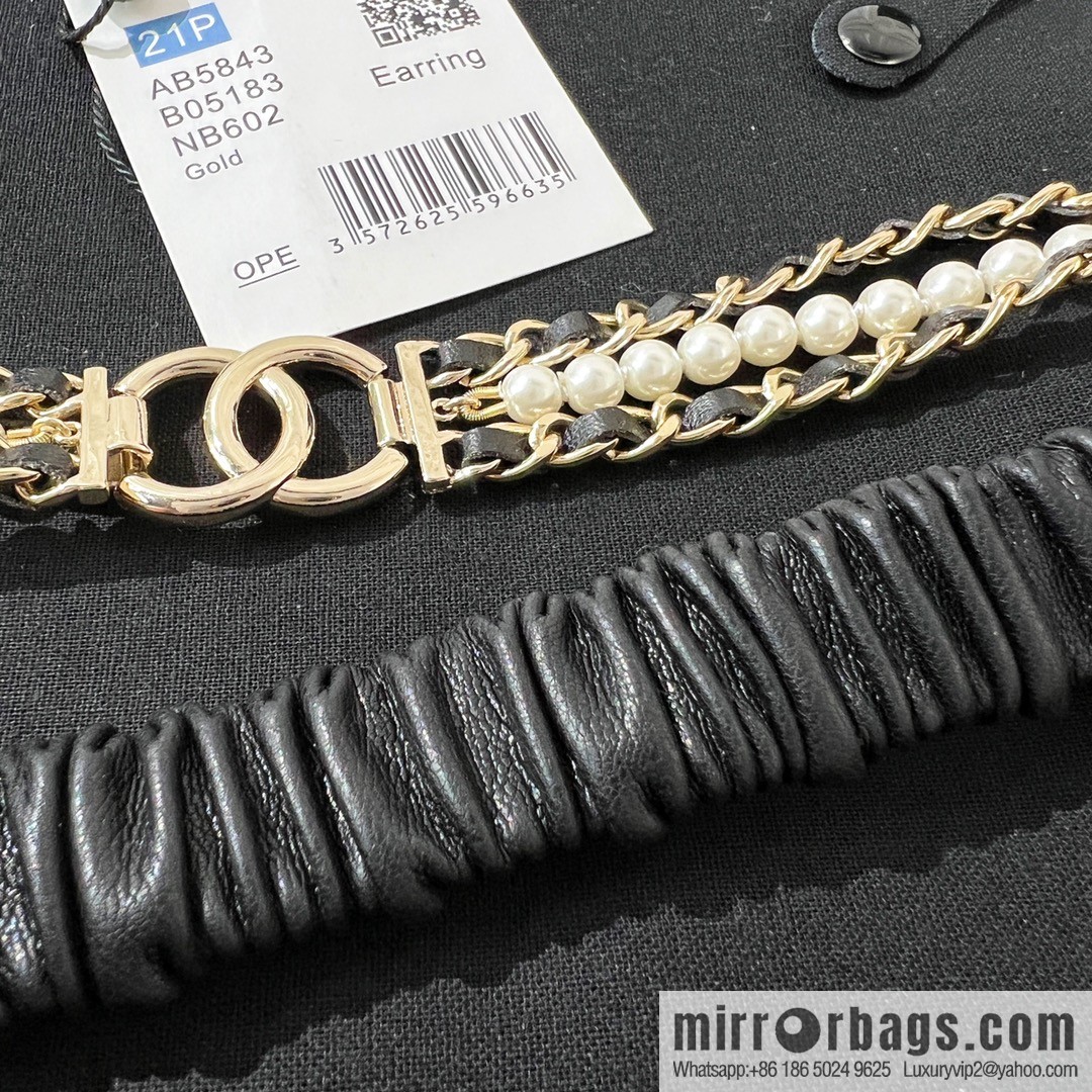 New ☑️ Chanel double c lambskin belt belt chain