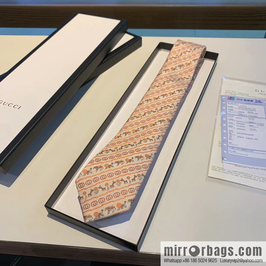 GUCCI Gucci 100% Top Jacquard Silk Tie