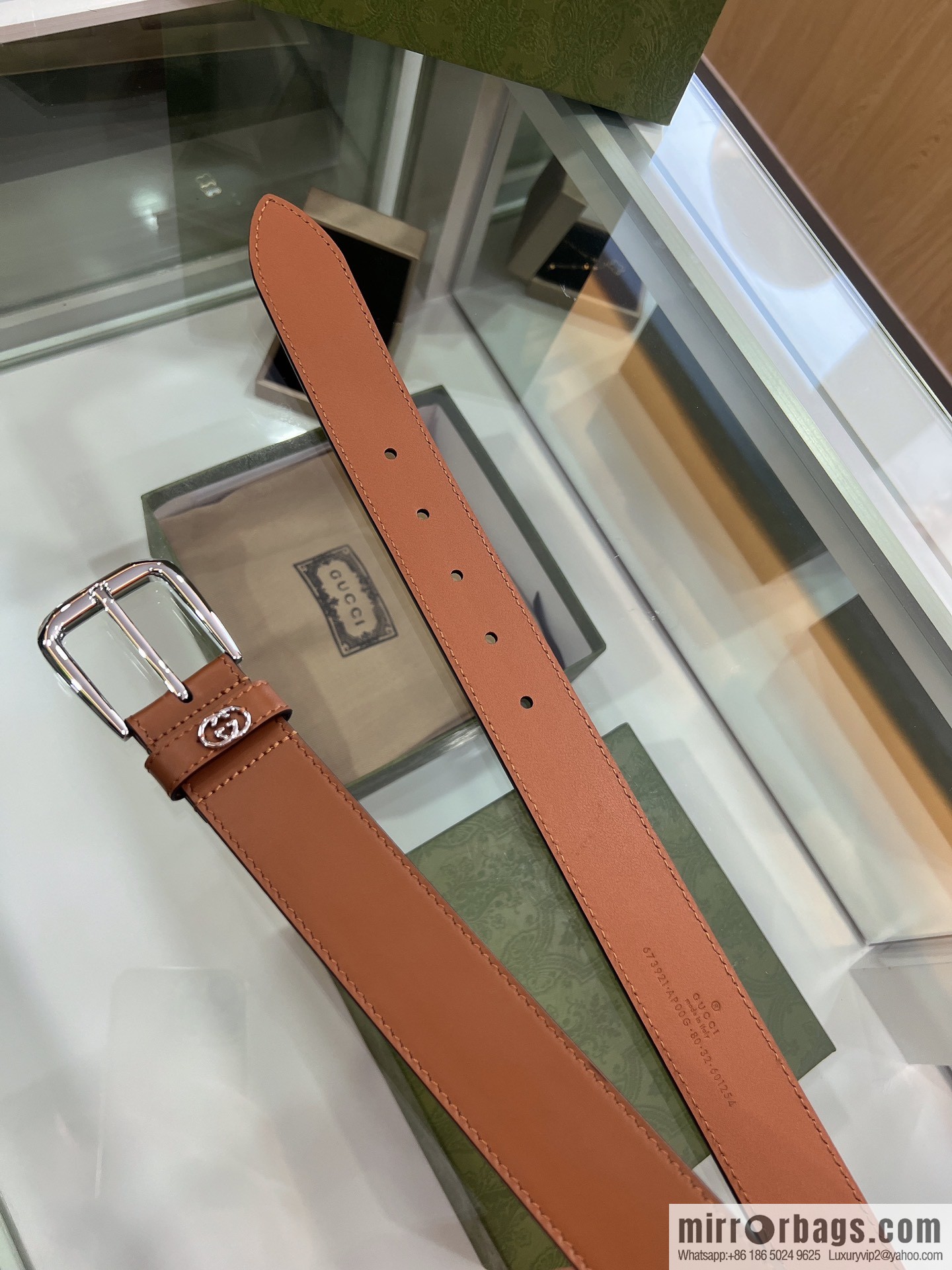Gucci Gucci, double G counter new double-sided first-layer cowhide pure copper hardware electroplated 3.5cm belt