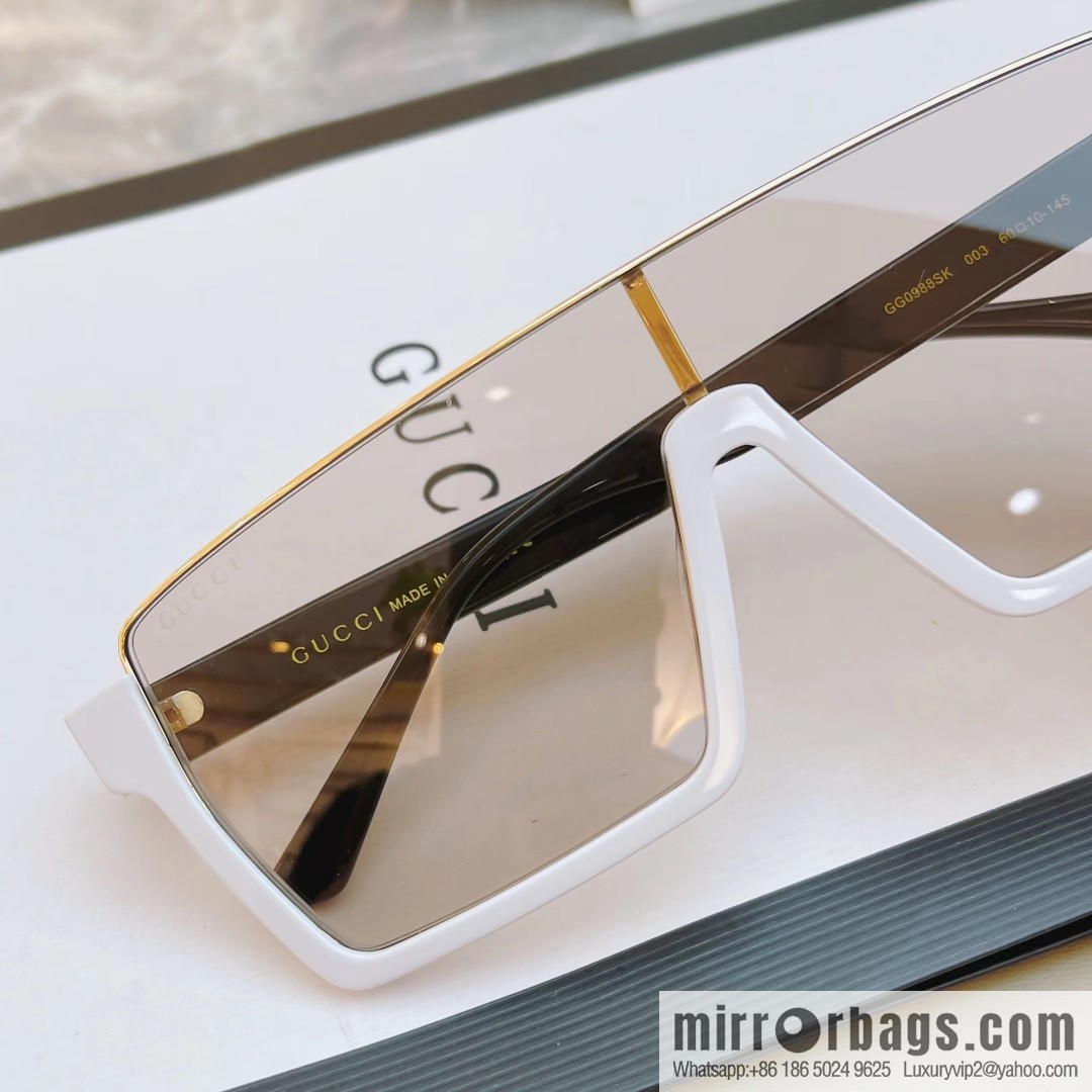 GUCCI Gucci's new half-frame one-piece sunglasses