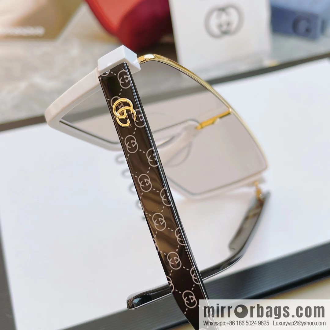 GUCCI Gucci's new half-frame one-piece sunglasses