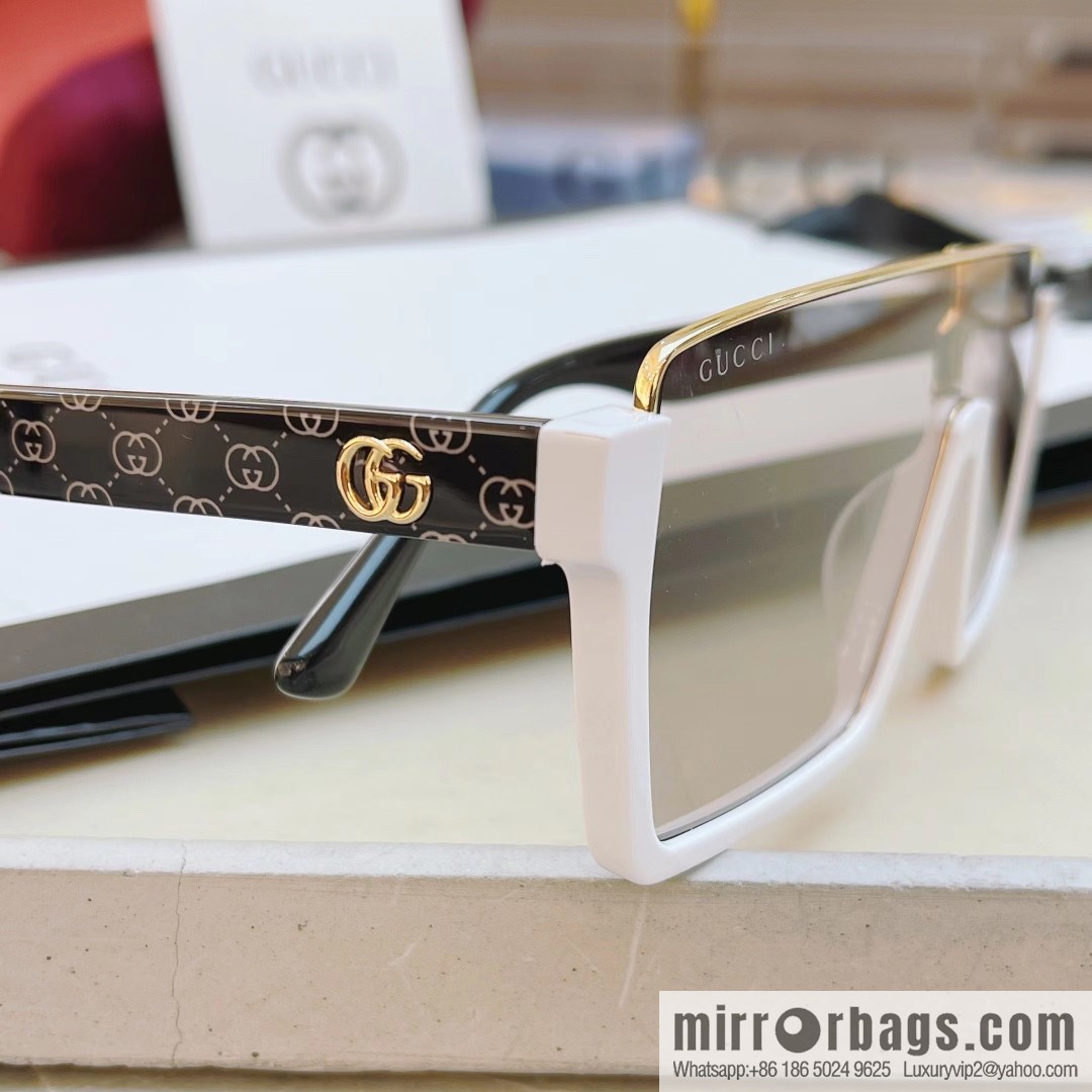 GUCCI Gucci's new half-frame one-piece sunglasses