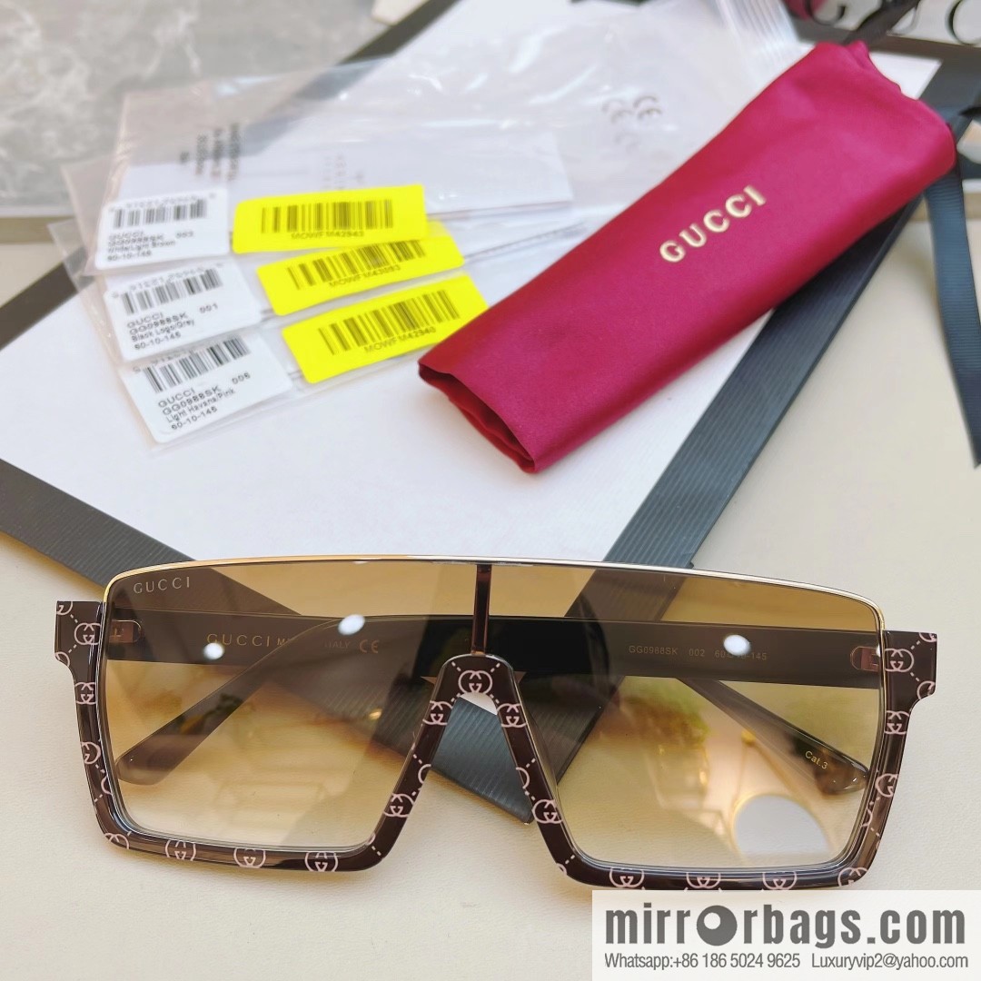 GUCCI Gucci's new half-frame one-piece sunglasses