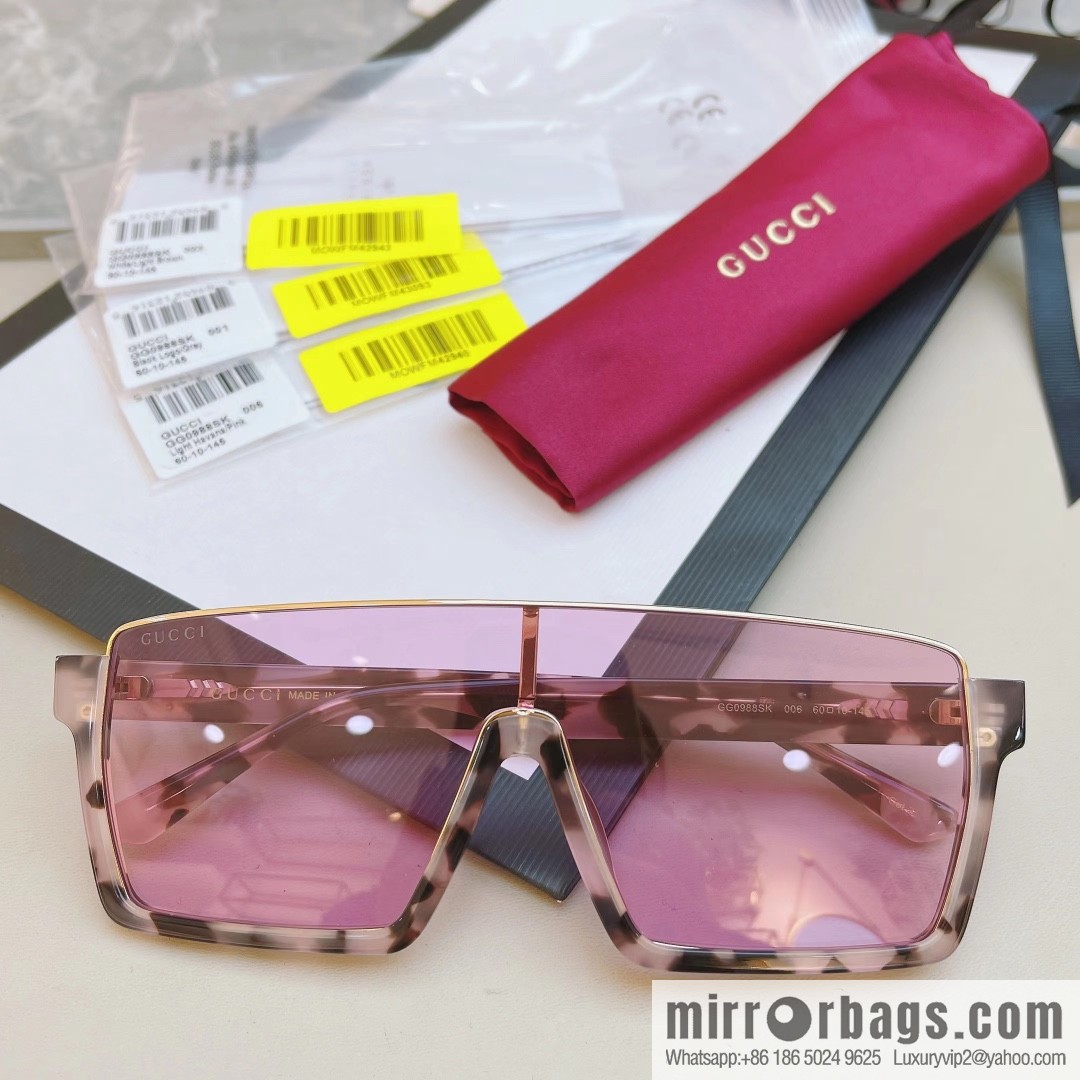 GUCCI Gucci's new half-frame one-piece sunglasses