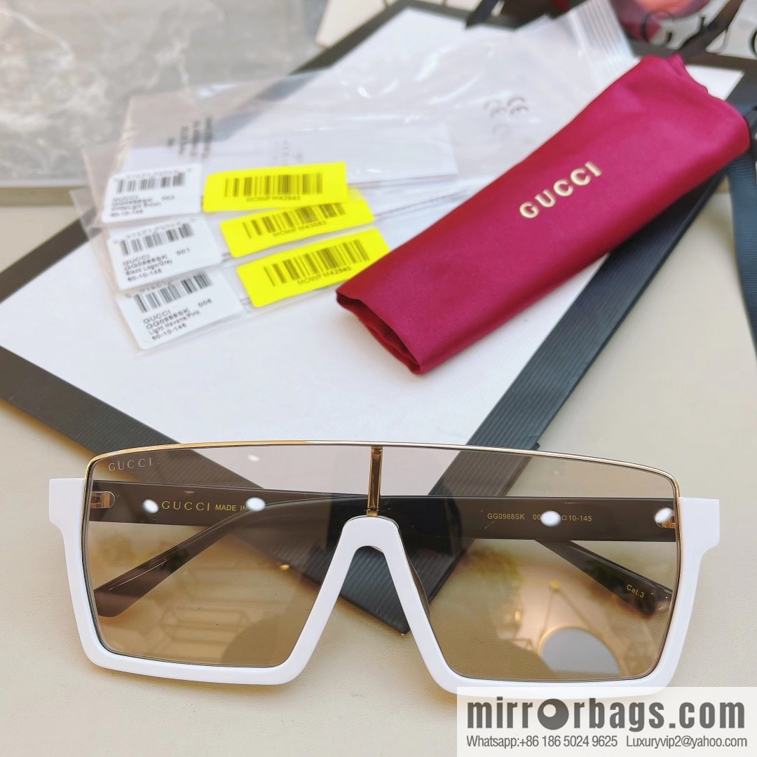 GUCCI Gucci's new half-frame one-piece sunglasses